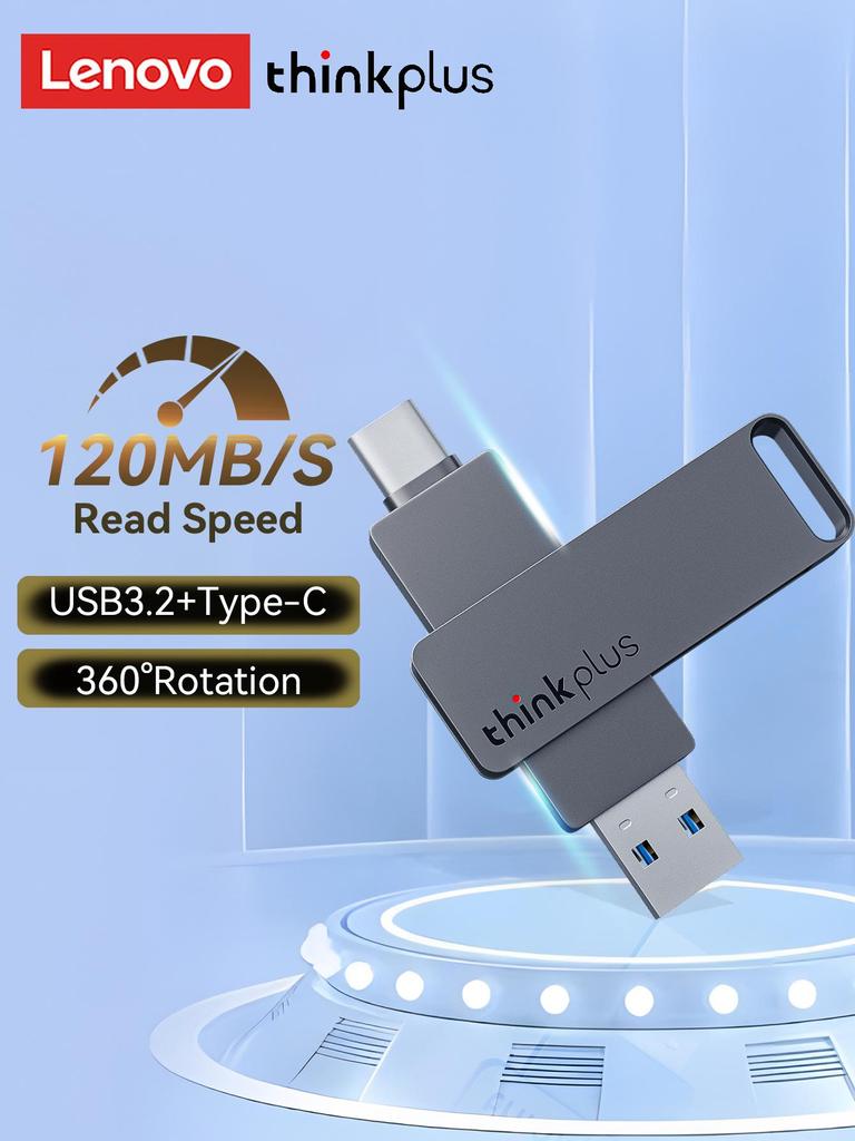 Thinkplus USB-Stick Key 3.1 USB-Flash-Laufwerk 256 GB/128 GB/64 GB/32 GB Pen Drives Pendrive Disk Flashdrive Speicher für Lenovo MU110