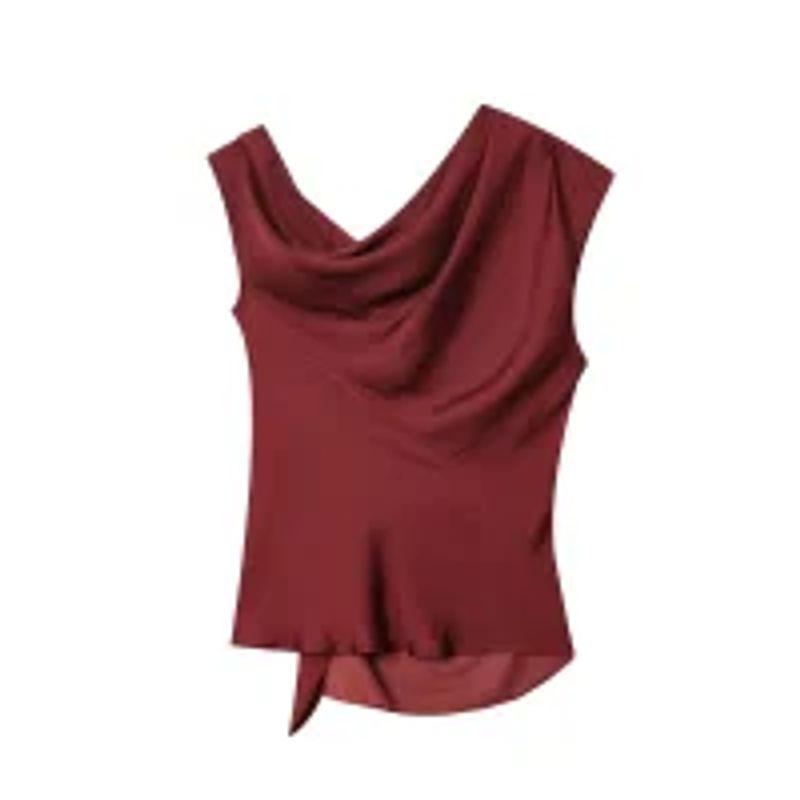 

Zbzr Осень Новая Женская одежда Западный стиль с открытыми плечами Отпуск Короткий рукав Все-в-одном Асимметричный топ 1938222- Top L