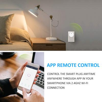 Priză Wi-Fi inteligentă Priză Wi-Fi fără fir APP Telecomandă Funcție de programare Priză inteligentă de perete