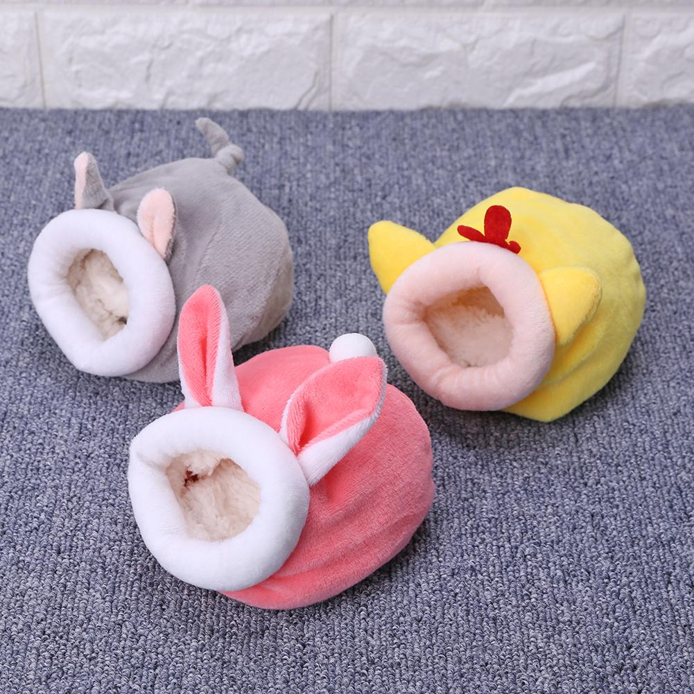 Hamster Hedgehog Warm Sleeping Beds Lovely Shaped  Winter Yurt Portable Cotton Small Animal House Pet Supplies