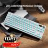 Langtu LT84 Wired Mechanical Keyboard & Mouse Set for Office & Gaming with Red & Blue Switches