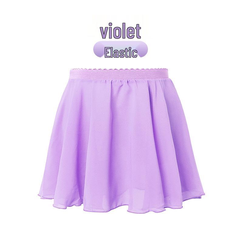 Mädchen Chiffon Elastischer Tanzrock – Leichte Übungskleidung