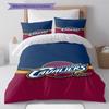Cleveland Cavaliers Pattern Bedding Set Quilt Cover Pillowcase Home Decor Gift (1 * Duvet Cover + 2 * Pillowcase, Without Core)