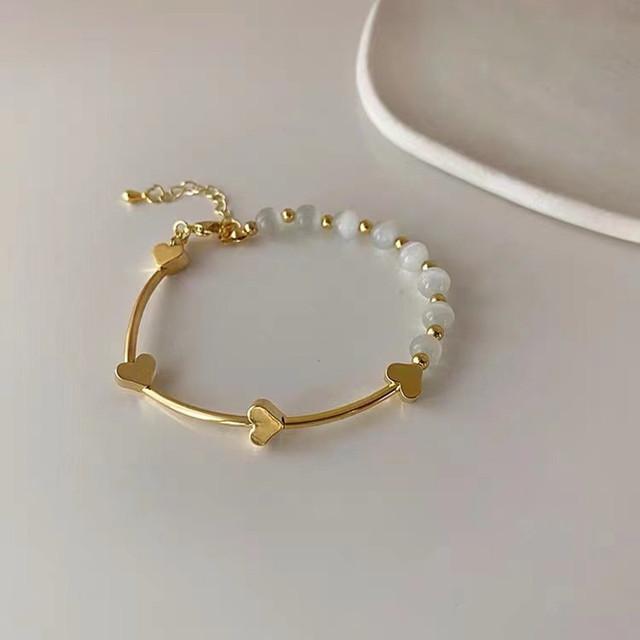 Opal Bracelet For Women Asymmetric Love Bracelet Simple Personality Fashion Bracelet Student Jewelry Birthday Gifts