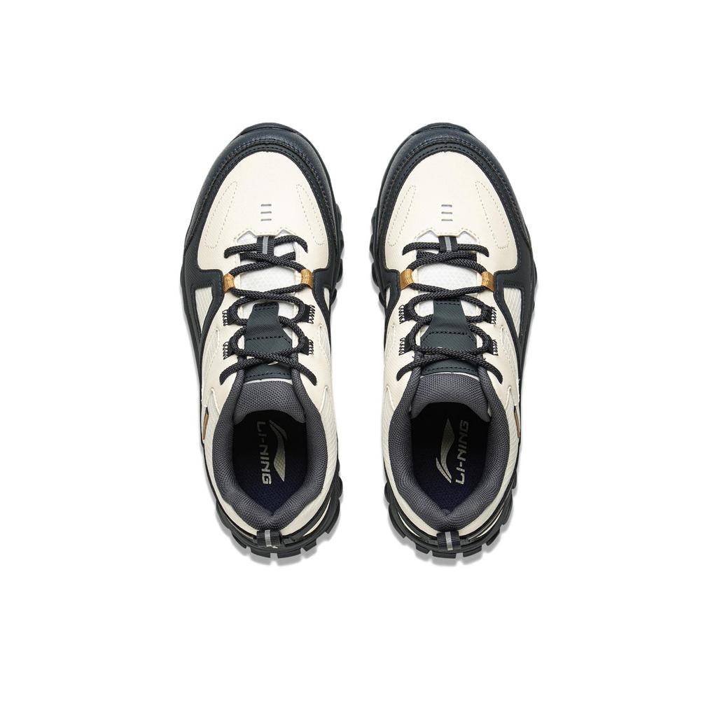 Li-Ning Fashionable Comfortable Versatile Breathable Durable Low-Top Casual Shoes Women sneaker Off-White Black AGCV416-2