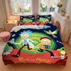 3pcs Rick_and_Morty Duvet Cover Set, 1 Duvet Cover + 2 Pillowcases (No Insert), Cozy Bedding, Bedroom Set, Easy Care, Durable yy251103095
