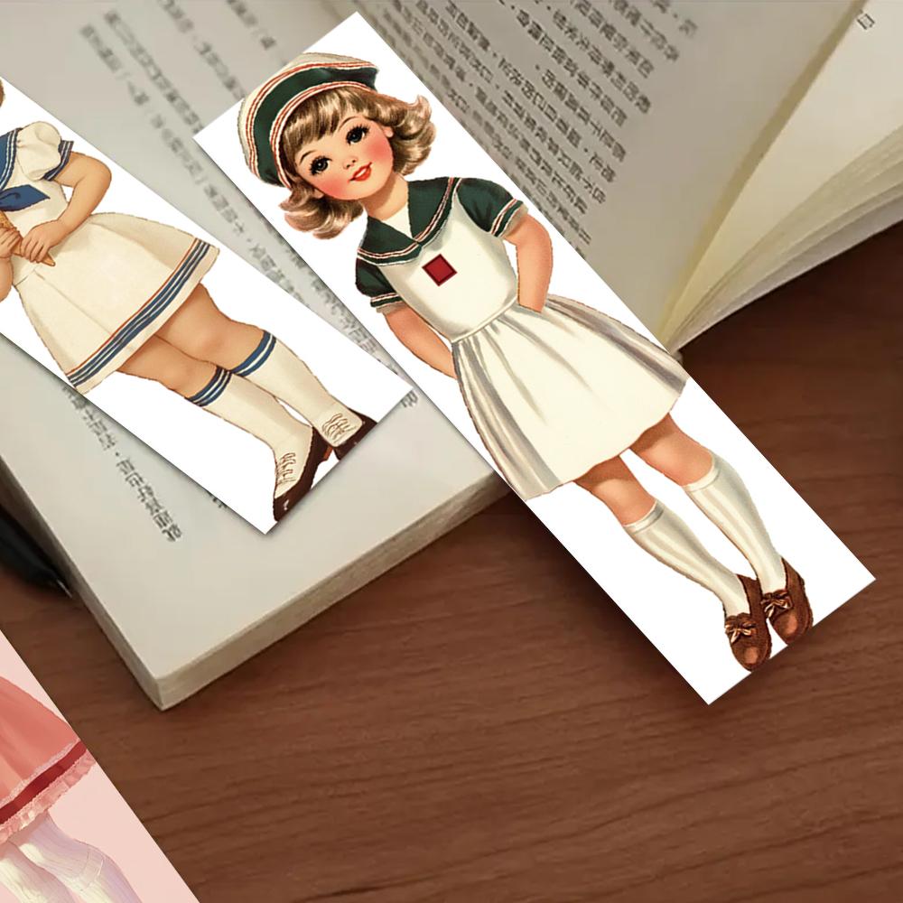 32pcs, Vintage Happy Girl Ming Bookmark Set for Teachers, Readers and Book Lovers, Bookmarks, Gifts, Party, Birthday