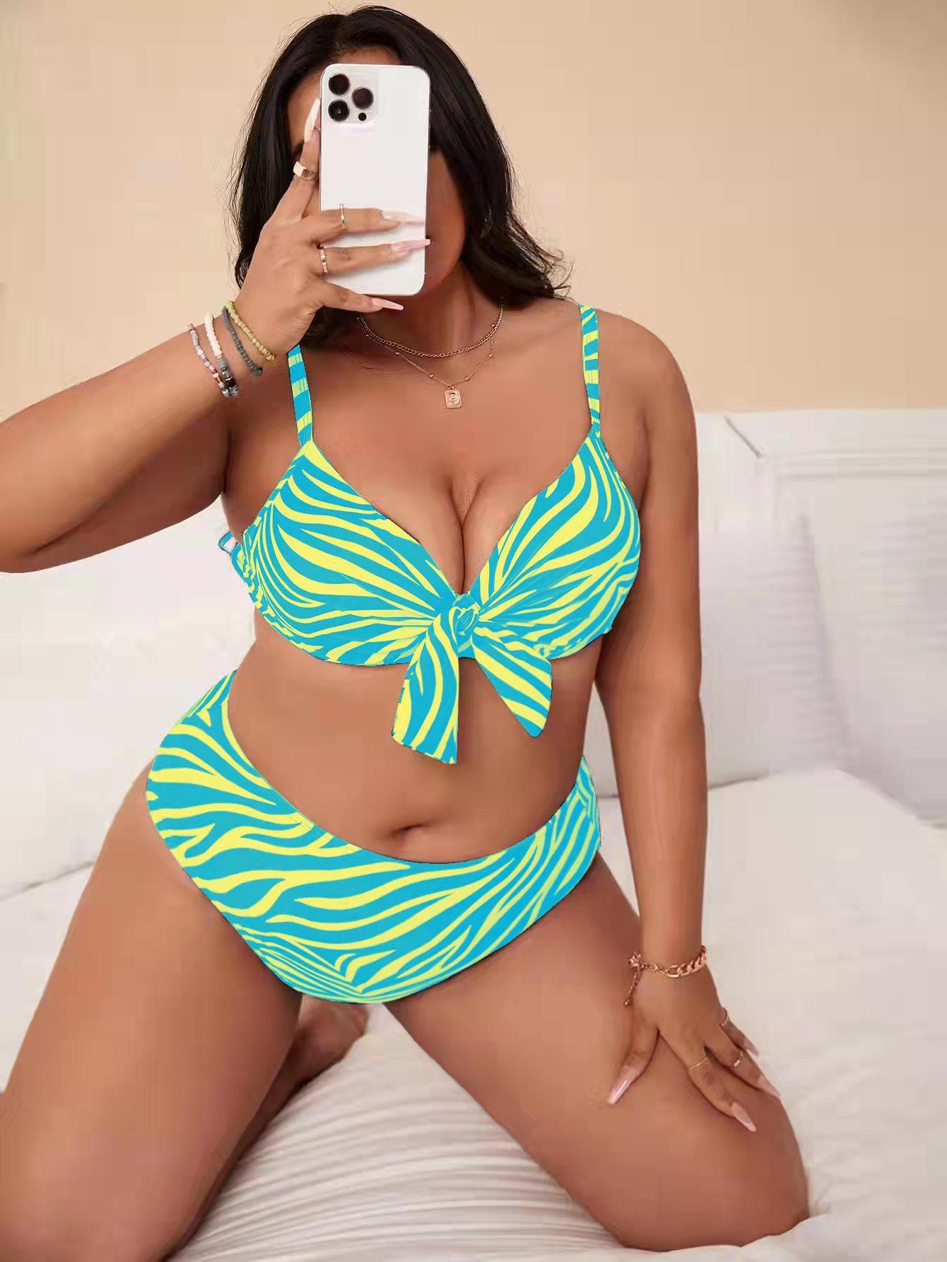 

Новые женские разделенные купальники с цветочным принтом, модные купальники больших размеров, модные купальники мм 3XL