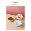 Ceramic Cat Claw Pattern Bowl Dog Drinking Water Food Bowls Anti Overturning Neck Protection, Lovely Pet Articles, 1Pc