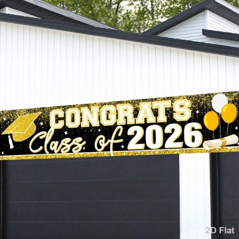 2026 Graduation Banners Large Size For 2026 Ceremonies School Event And Group Photos Graduation Backdrop Decorations