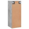 Wall Mounted Cabinet Concrete Grey 34.5 x 34 x 90 cm