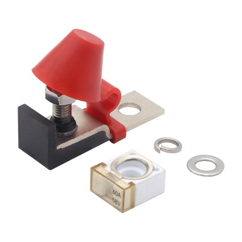 Terminalmontage MRBF Sicherungsblock-Kit 58V mit Einzelbolzen 5/16"(M8) Marine-Batteriesicherung Wasserdichte Kappe für LKW-Wohnmobil