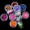 12 färger UV Gel Akryl DIY Glitter Dekoration Nail Art Paljetter Pulver Set