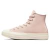 1970s Casual Minimalist Versatile Durable Shock-Absorbing High-Top Canvas Shoes Unisex Sneakers Pink A07901C