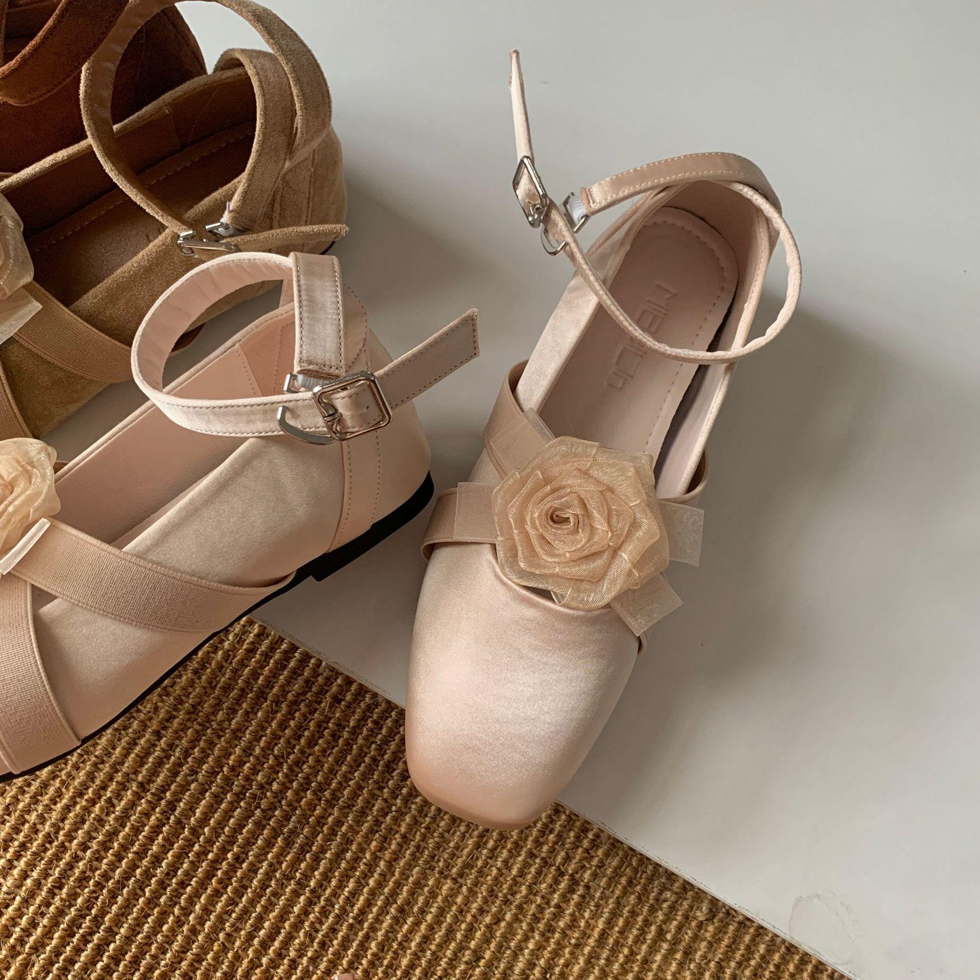 

2025 new Chinese Mary Jane shoes women s shoes flat spring and autumn French retro single shoes ballet shoes 39