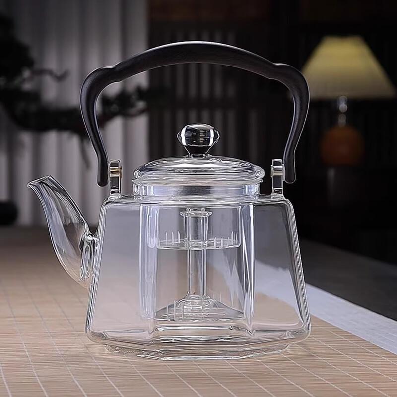 Wutuo Heat-Resistant Octagonal Glass Tea Kettle