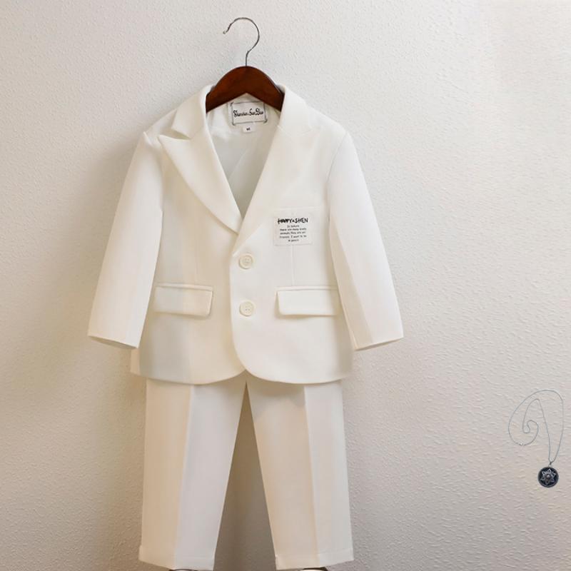 Kids Blazer Set Stylish Casual Tuxedo for Children Spring Autumn Formal Boys Wedding Suit Toddler Birthday Photo Shoot Outfits