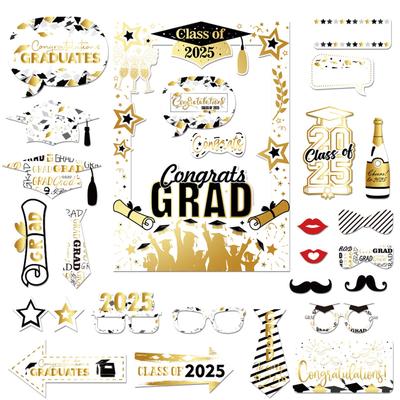 2025 Graduation Decoration Paper Photo Frame Photography Props Graduation Celebration Party Supplies