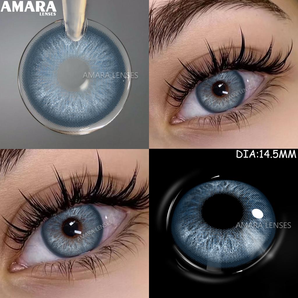 EYESHARE Natural Green Contacts Lenses for Eyes Brown Colored Lenses Gray Pupils Blue Lenses Yearly Colorful Makeup Eye Contact