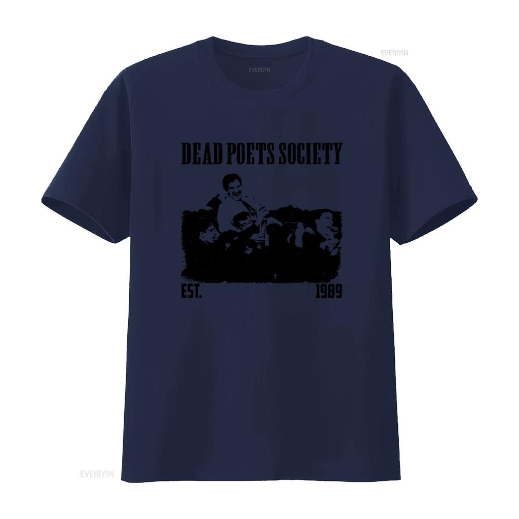 Todesdichter-Gesellschaft Vintage Trendiges Paar T-Shirt 1989 Klassischer Film Druck Lässig vintage Gewaschen Atmungsaktiv Leicht mann
