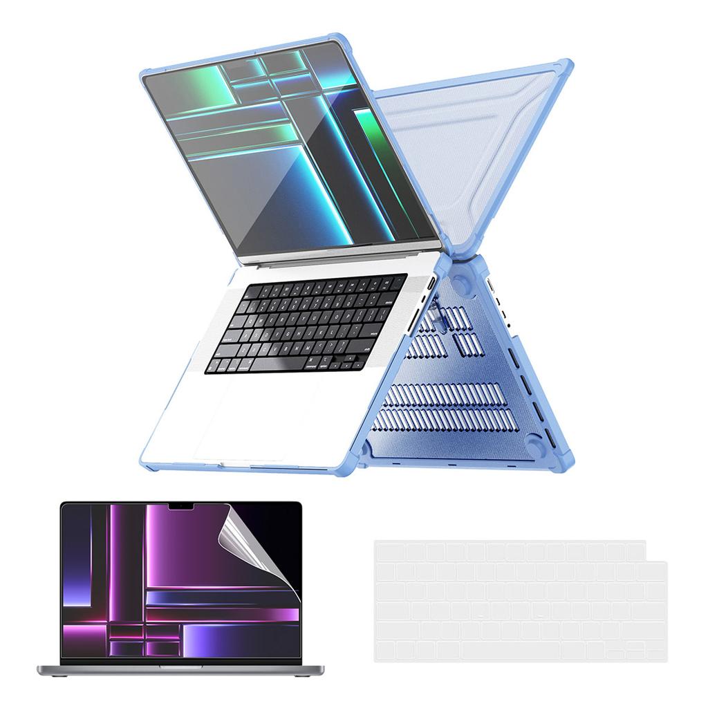 Hard PC Case for MacBook Pro 14 inch (2024) (2021) A2442/(2023) A2779 (EU Version) Laptop Cover with Kickstand