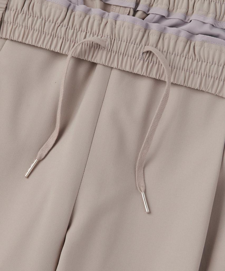 MUSINSA STANDARD WOMAN [Cooltandard] Women'S One-Tuck Wide Elastic Banding Slacks [Light Beige]