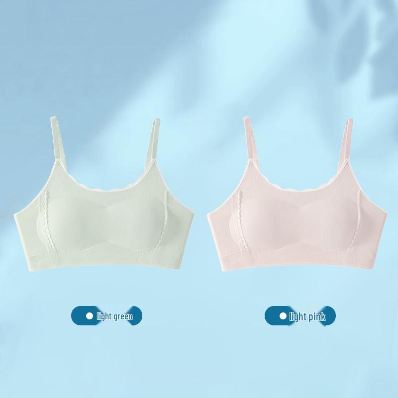 Girls' Seamless Sports Bra - Puberty Stages 2 & 3 Shockproof Vest
