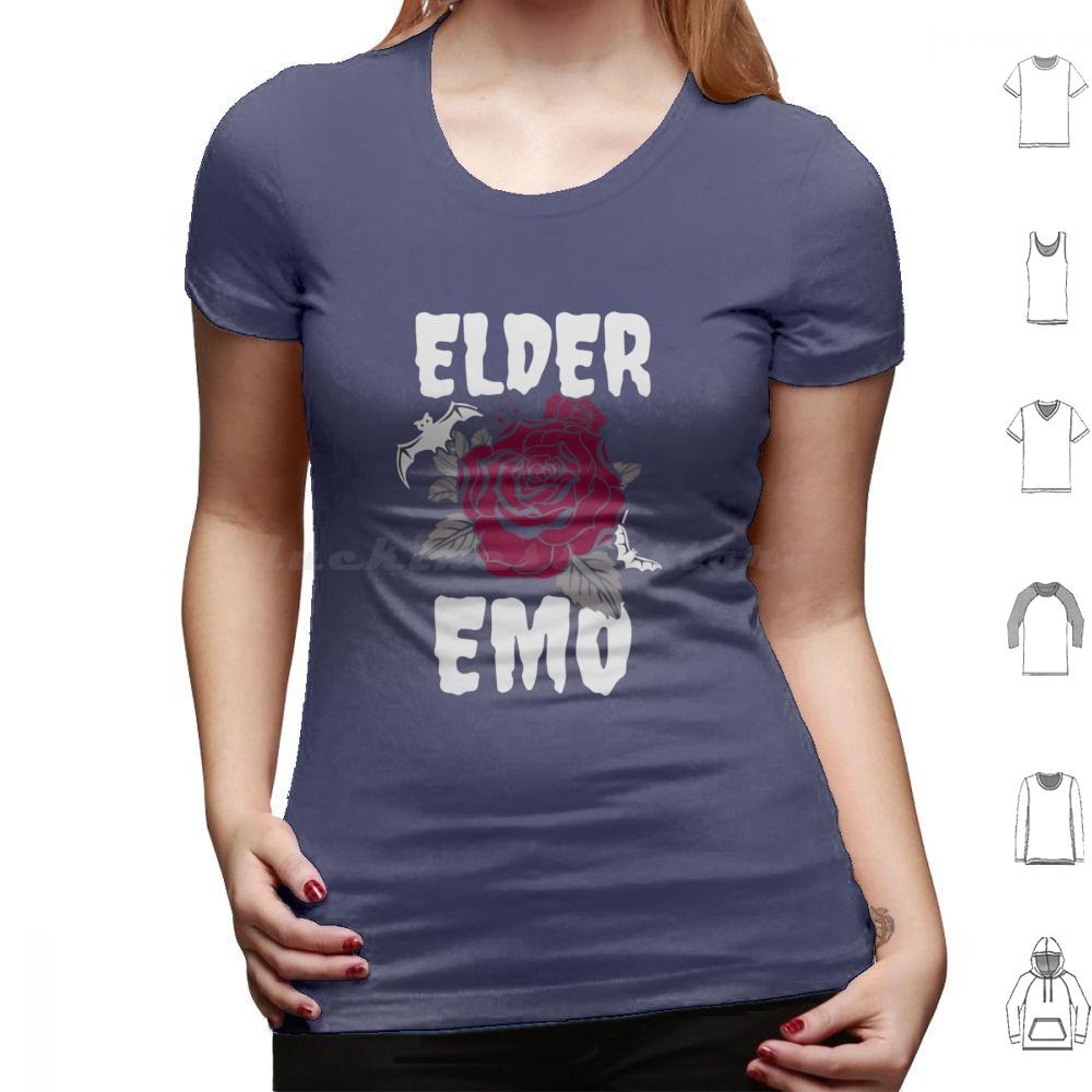 Elder Emo T Shirt 6xl Cotton Cool Tee Elder Emo Emo Goth Elder Skull Pop Punk Emo Band Still Emo Funny Elder Emo Punk Black