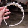 Fashion Women Hair Hoop Handmade Non-slip Faux Pearls Headband Accessory for Wedding