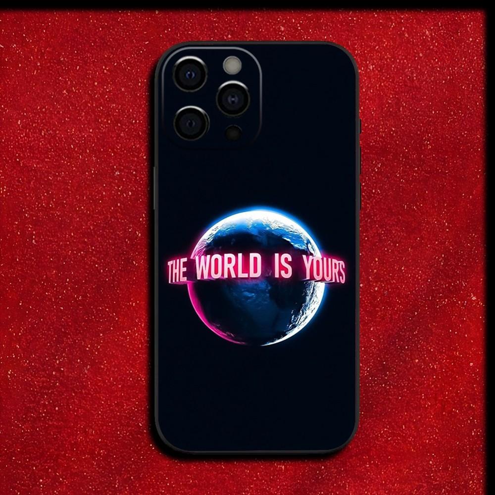 S-Scarfaces Tony M-Montana Phone Case For iPhone 16,15,14,13,12,11,Pro,X,XS,Max,XR,Plus,Mini Soft Black Cover