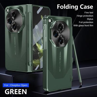 For OnePlus Open Case Hinge Plating Armor Shockproof 360 Full Screen Protector Lens Phone Cover For Oppo Find N3 with S Pen
