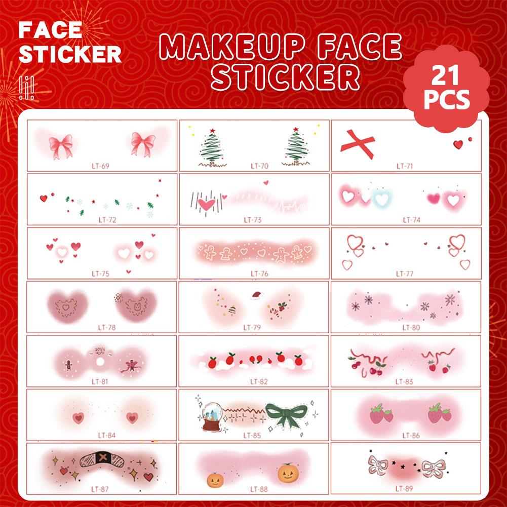 2025 Spring Festival Makeup Face Sticker Temporary Face Waterproof Stickers Cute Sticker Tattoo H3J6