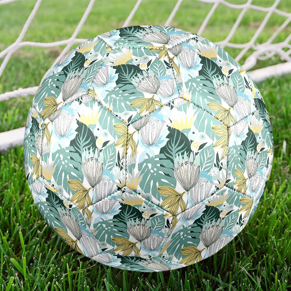 1pc Tropical Floral Size 5 Soccer Ball Professional Match Training Football Indoor &Outdoor Sports Ball Lightweight Durable C65183