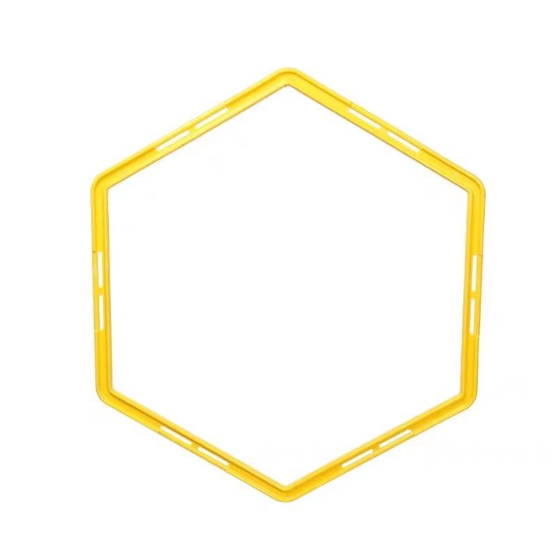 Hexagonal Agility Ring: Multi-functional Training Aid for Kids' Fitness and Sports