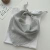 Aesthetic Thin Headscarf Neckerchief Versatile High-End Triangle Scarf for Women Artistic Fashion Outwear Bandana for Girls