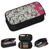 Mahjong Tile Pattern Pencil Cases for Student Gifts Pen Box Pencil Bag Large Storage Pencil Pouch
