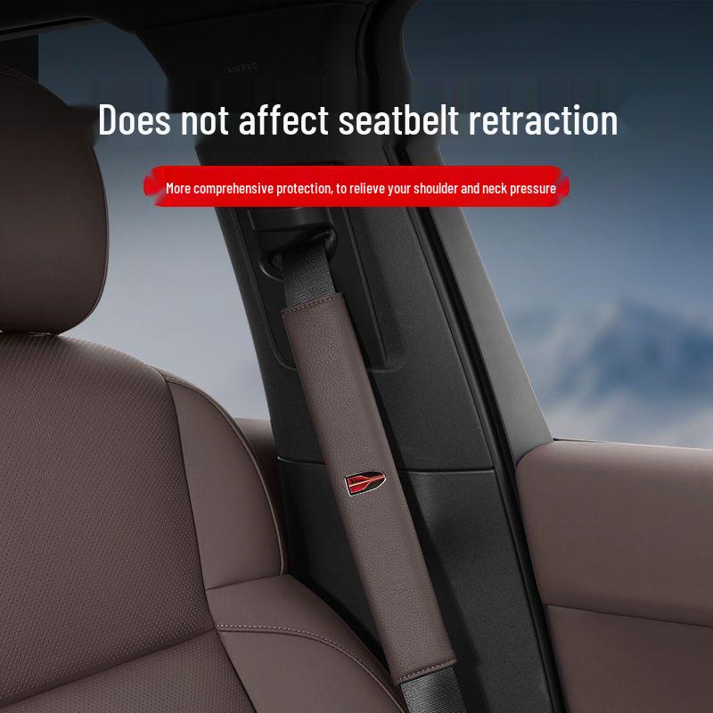 Hongqi Car Seat Belt Shoulder Pads: Anti-Choking and Anti-Wear Protection for H5, HS5, H6, HS7, H9, EQM5 Models