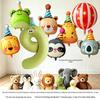 10. Geburtstag Cartoon Tiere & Zahlen Luftballon Party Dekoration für Kinder