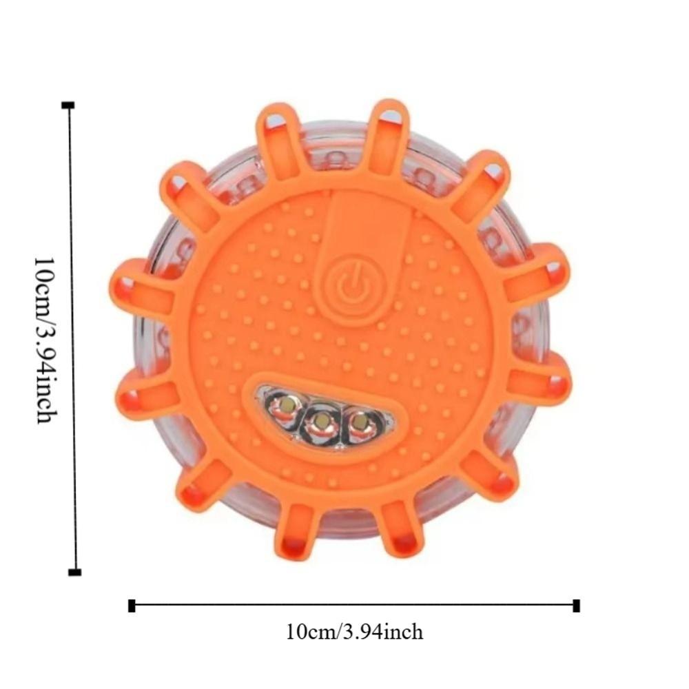 Base Magnética Luz Estroboscópica LED Magnética Modo Piscante Estroboscópico LED Luz de Advertência Sinal de Advertência Lâmpada Farol de Segurança na Beira da Estrada