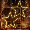 1/3Pack LED Iron Star Christmas Lights Battery Powered with Remote Control 8 Modes Lamps For Home Indoor Outdoor Xmas Decoration