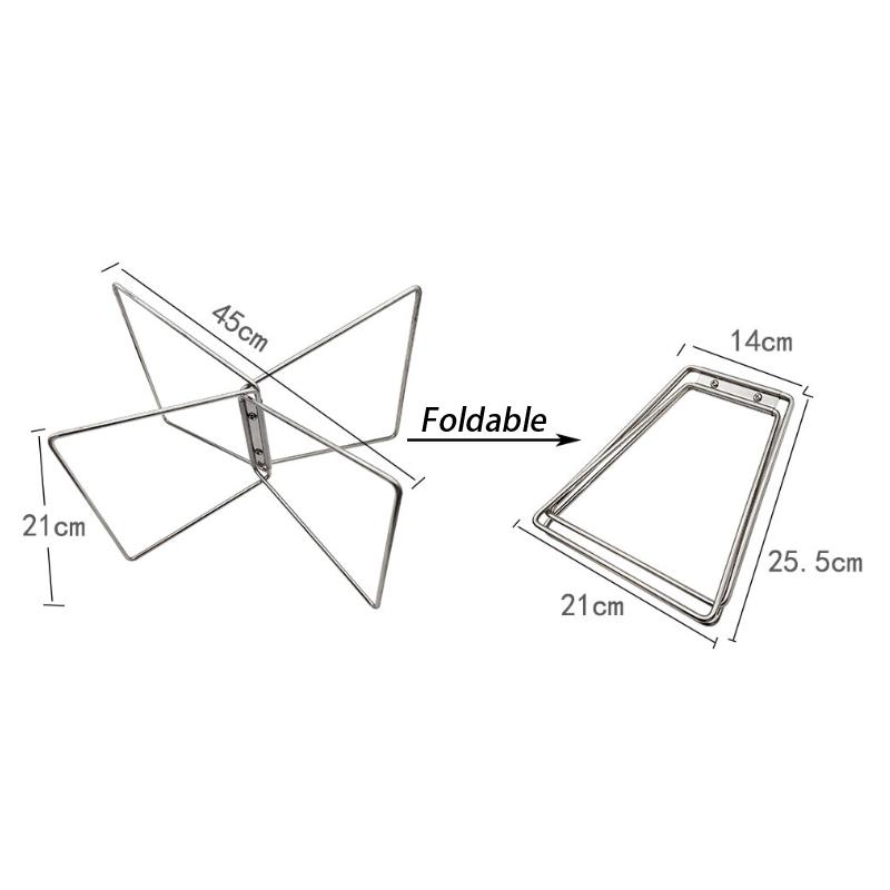 1/2Pcs Cooler Box Stand Ice Box Holder Outdoor Camping Box Storage Stand Plastic Folding Box Support Shelf Camping Supply