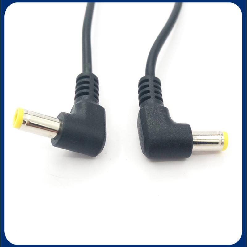 1/5Pcs Right Angled 90 Degree Power Cable 30Cm Dc Power Connector 5.5X2.5Mm/2.1Mm Male Plug Cable