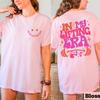 Be Happy Lift Heavy Tee Shirt for Women Funny Workout Weightlifting Graphic Tops Gym Mommy Short Sleeve T-shirts Female Clothing