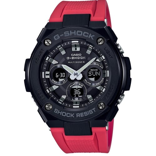 

Casio G-Shock G-STEEL Radio-Controlled Solar Watch GST-W300G-1A4JF Men s Red