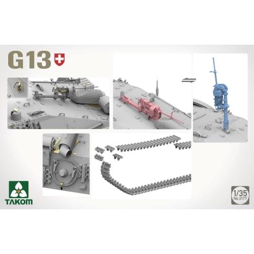 Takom 1/35 Scale Swiss Pzj G13 Tank Destroyer Plastic Model Kit TKO2177