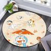 Doraemon Round Area Rug,Carpet Rug for Living Room Bedroom Sofa Playroom Decor,Non-slip Floor Mat