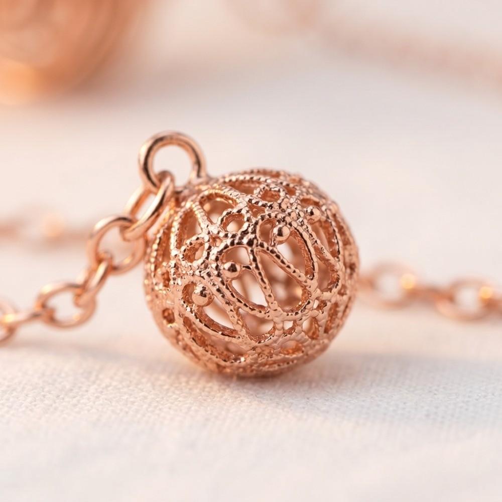 Rose Gold Metal Dowsing Pendulum Copper Plated Spiritual Pendulum Decor Personal Use