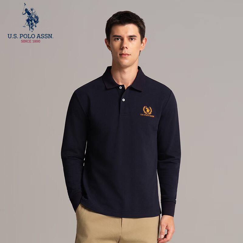 U.S. POLO ASSN. Men s Heavyweight Long Sleeve Polo Shirt L