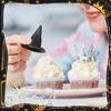 24Pcs Plastic Witch Hat Crowns Cake Toppers for Halloween Cupcakes Insert Birthday Party Decoration Supplies