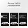 Luxury Goose Down Pillow with Cotton Cover for Neck Support